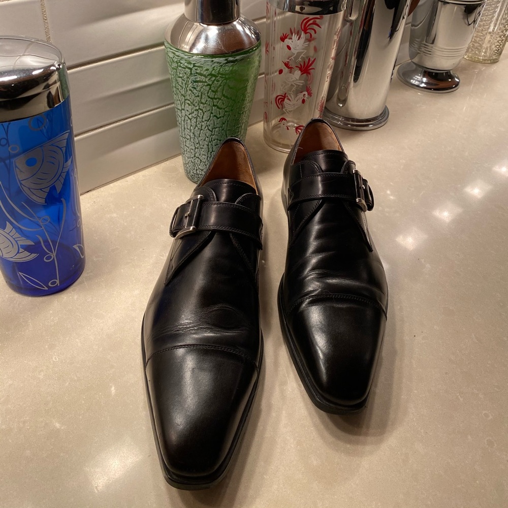 Black Single Monk Staps